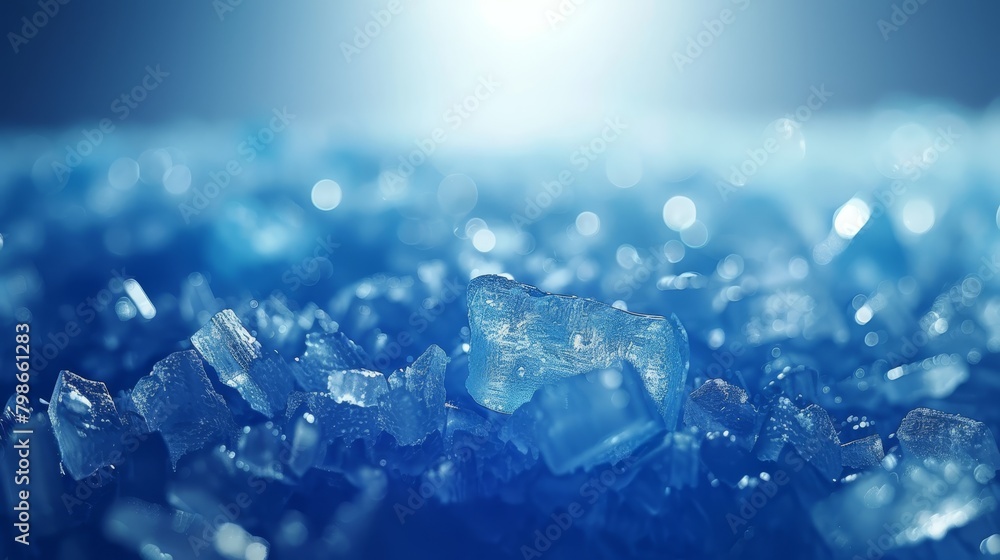 A stack of ice cubes atop a table A stack of ice cubes atop a table
