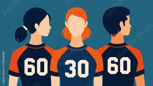 A high school sports team proudly donning custom tshirts for their annual tournament showing the versatility of the garment.