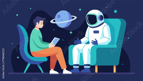 A psychologist works oneonone with an astronaut helping them to overcome deepseated fears and anxieties that may interfere with their ability to.