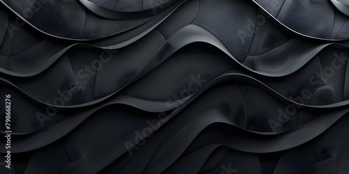 black silk fabric photo