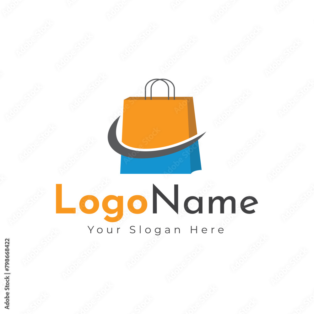 Ecommerce logo, Shopping cart logo and shopping bags logo vector Ecommerce logo, Shopping cart logo and shopping bags logo vector