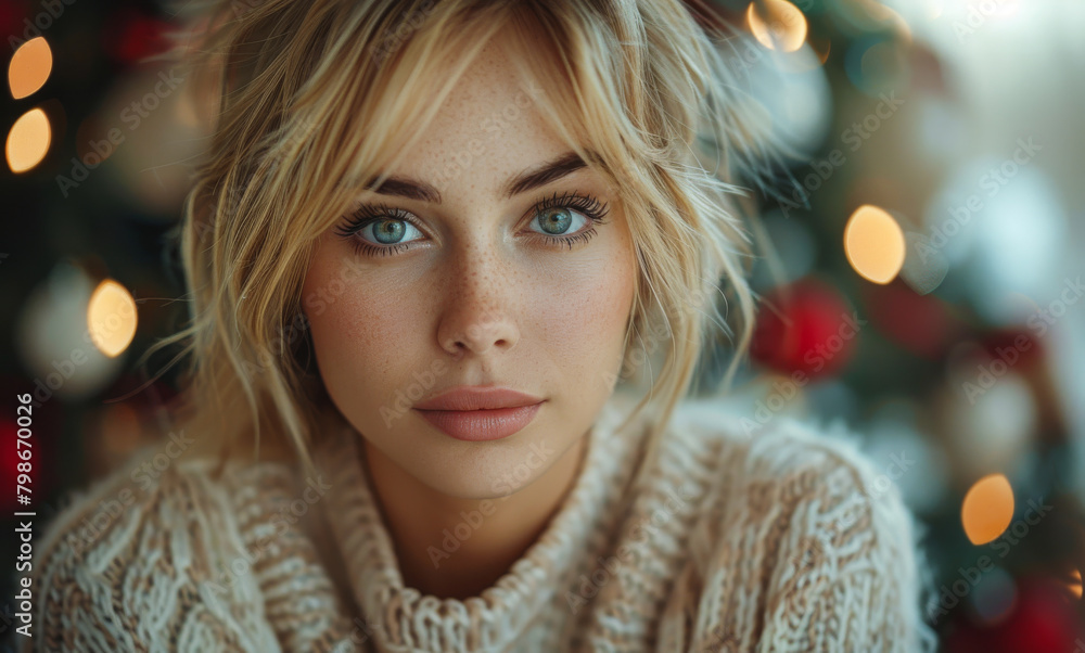 Beautiful girl with gentle make-up and hairstyle Beautiful girl with gentle make-up and hairstyle