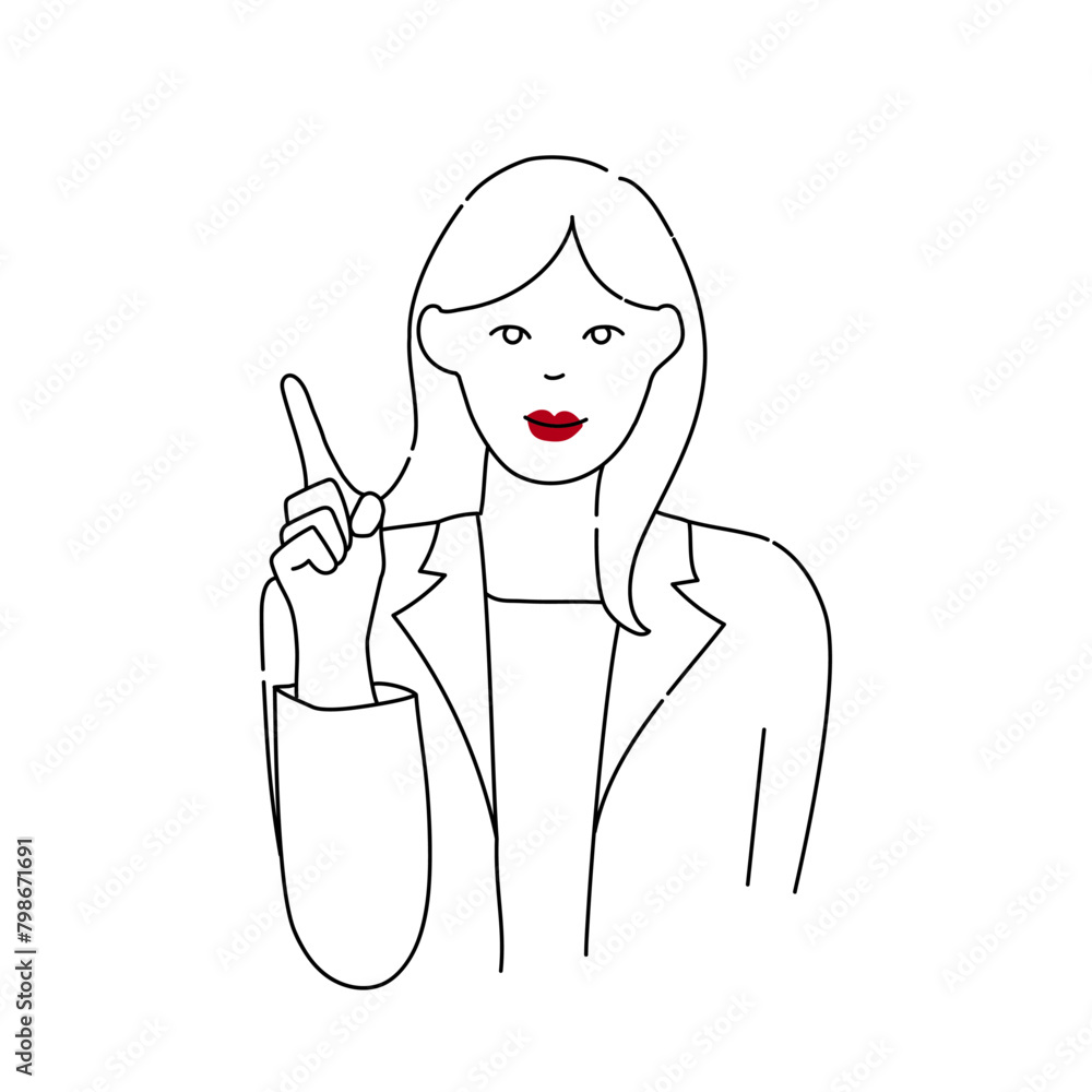 Business, woman, simple, illustration, people_1 Business, woman, simple, illustration, people_1
