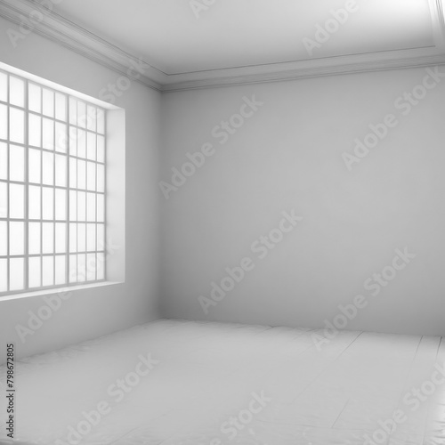 3d background room. Light illustration for design.