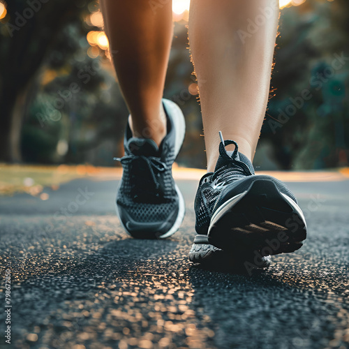 person walking on the road