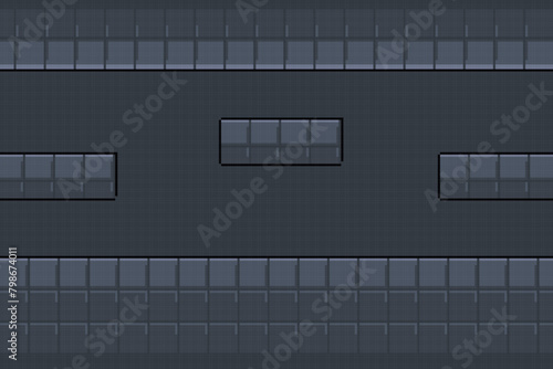 Vector Illustration of a game background in a dungeon