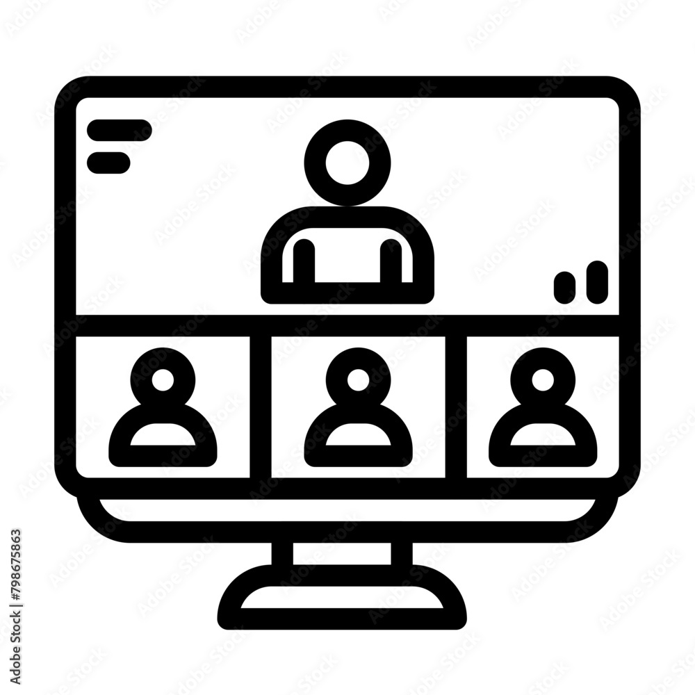 online meeting line style online meeting line style