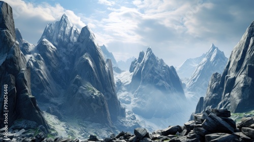 Granite Giants: Rugged Peaks and Verdant Valleys photo