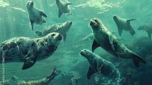 Attractive Quantity of Seals in Oceanic Waters