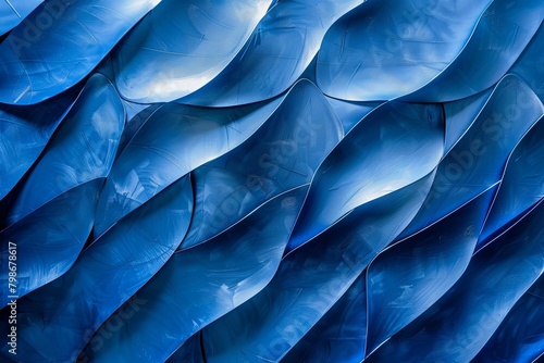 Abstract Blue Steel Design: Modern Textured Patterns