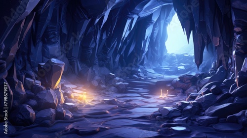 Mystical Cave’s Ethereal Glow