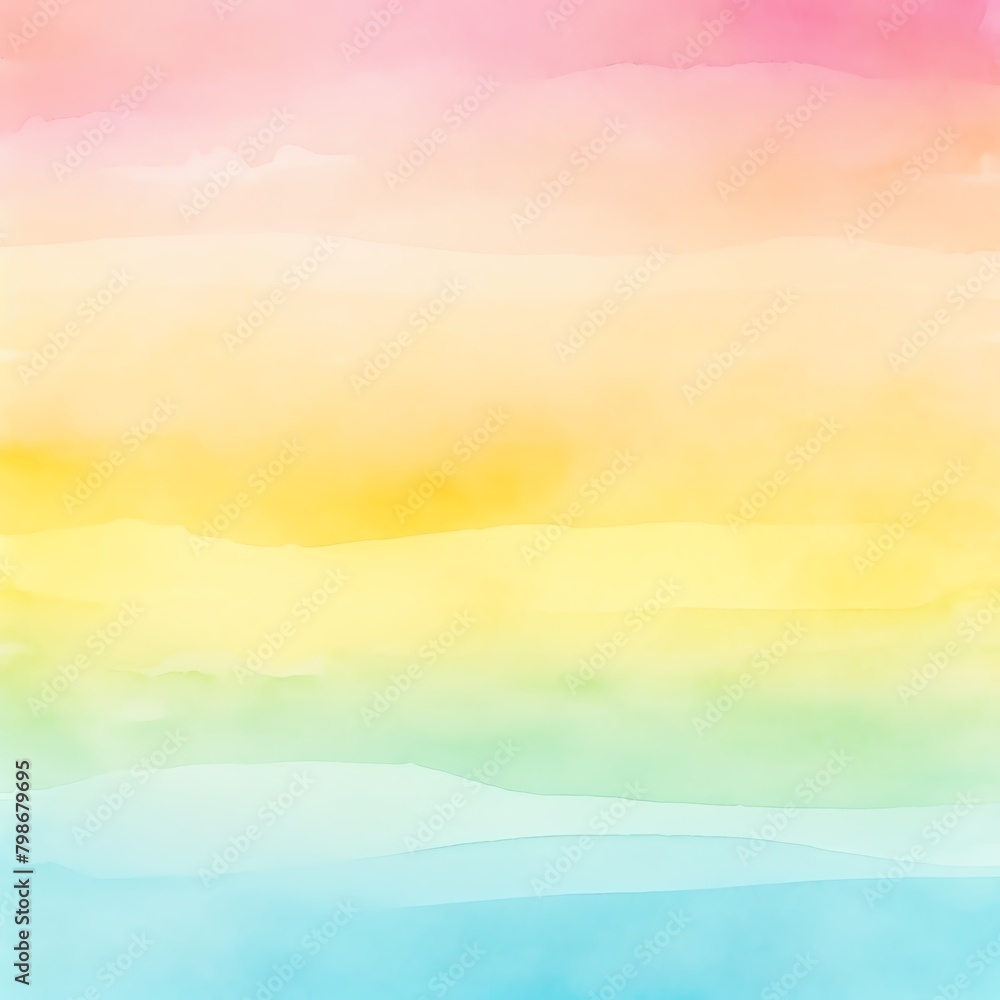 Vibrant rainbow watercolor background