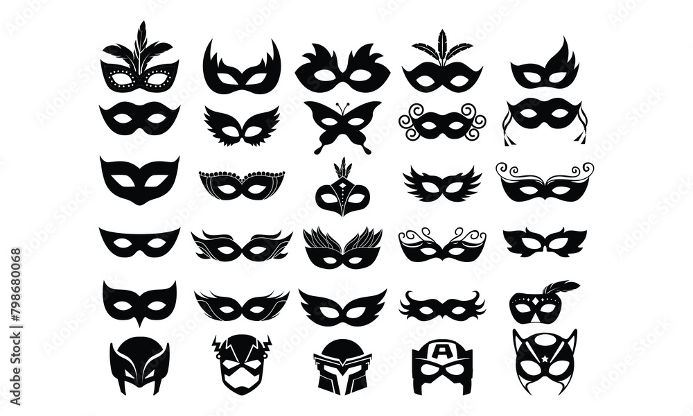 Carnival musk Vector bundle, Baby Penguin Clipart, Silhouette, Vector, icons, illustration, design Carnival musk Vector bundle, Baby Penguin Clipart, Silhouette, Vector, icons, illustration, design