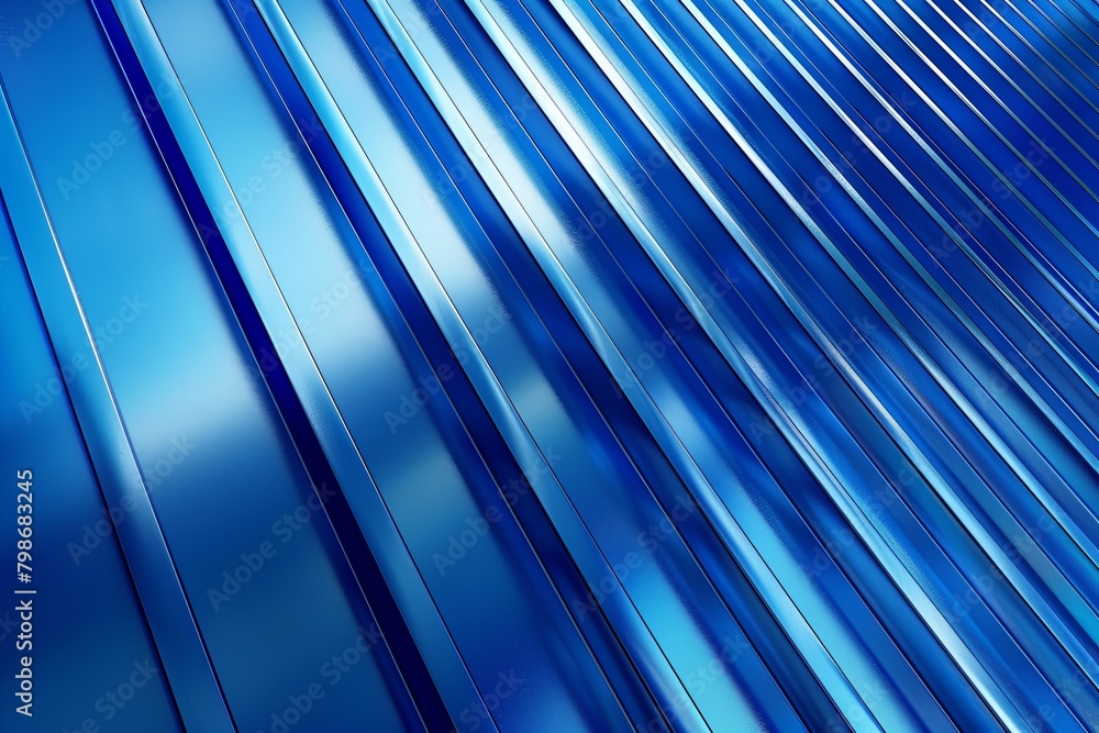 Blue Metallic Abstract Diagonal Slat Wave Backdrop Design Blue Metallic Abstract Diagonal Slat Wave Backdrop Design