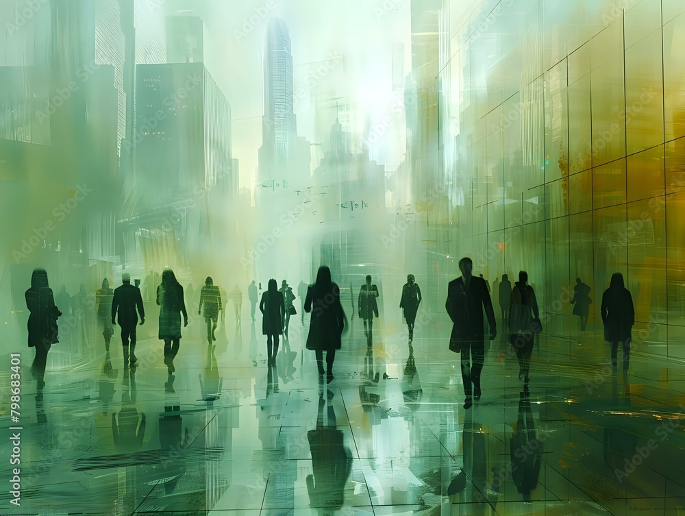 A Glimpse into Corporate Transience: Blurred Human Activity A Glimpse into Corporate Transience: Blurred Human Activity