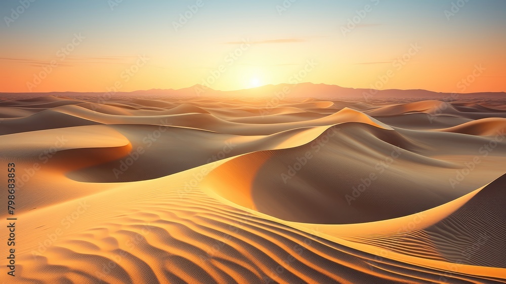 Sunset Serenity on Desert Dunes