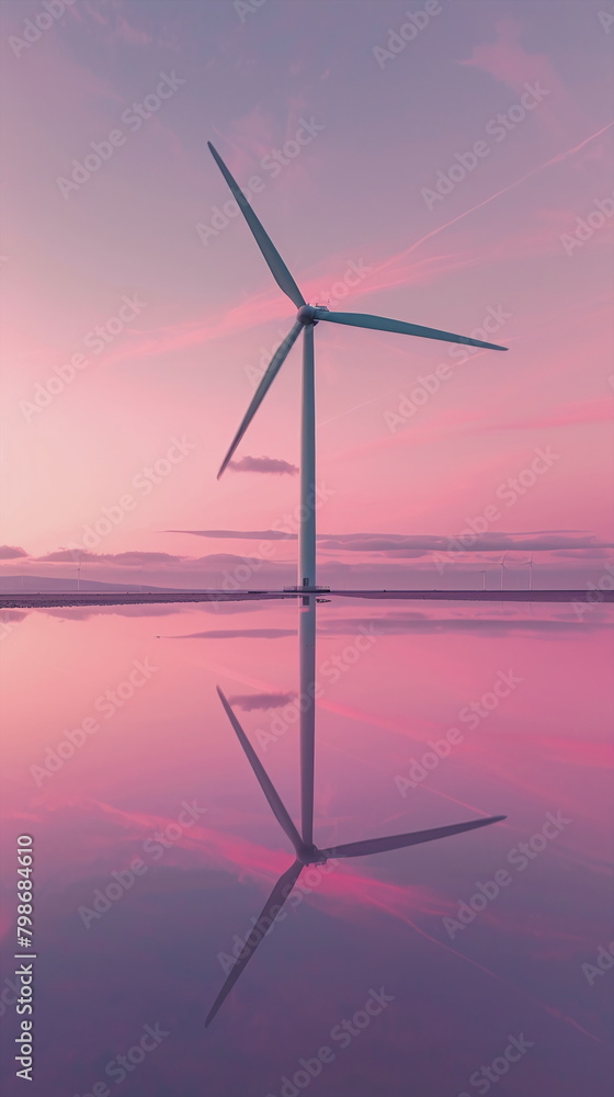 Fototapeta premium wind turbine as a symbol for renewable wind energy