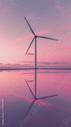 wind turbine as a symbol for renewable wind energy