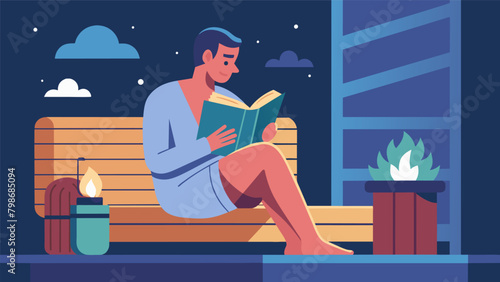With a book in hand a person settles into the warmth of their sauna the perfect combination of relaxation and detox to prepare them for a good nights.