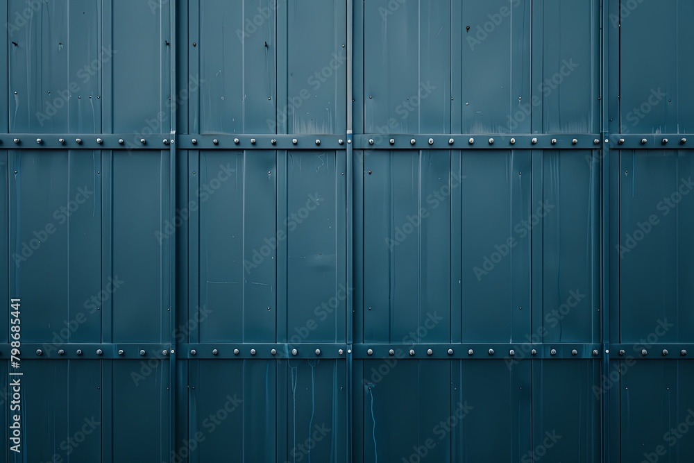 Blue Steel Architecture: Sophisticated Industrial Metallic Panel ...
