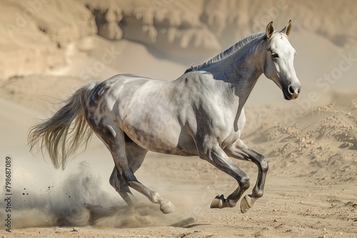 Grey Horse  A Wild Dance of Freedom  Strength  and Spirit in the Desert Wilderness