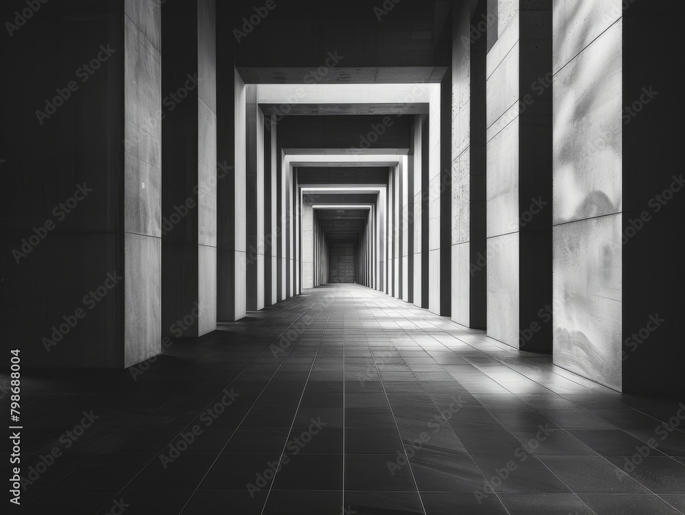 Modern Architecture Corridor with Dramatic Lighting
Modern Architecture Corridor with Dramatic Lighting