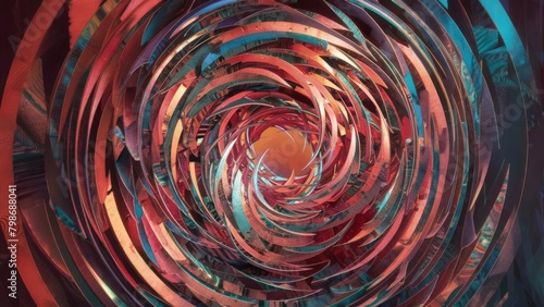 A visually stunning abstract texture featuring a swirl of vibrant colors