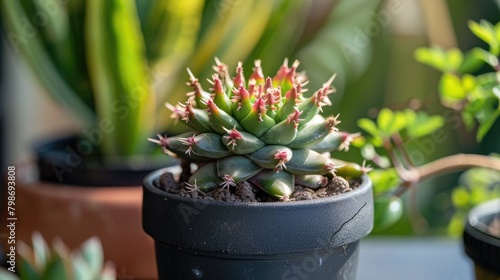 Euphorbia Cocklebur in a moisturized container photo