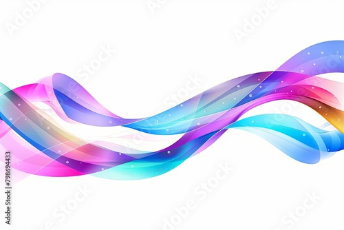 Twisted Ribbon Gradient: Fluid Colorful Wave Abstract Background