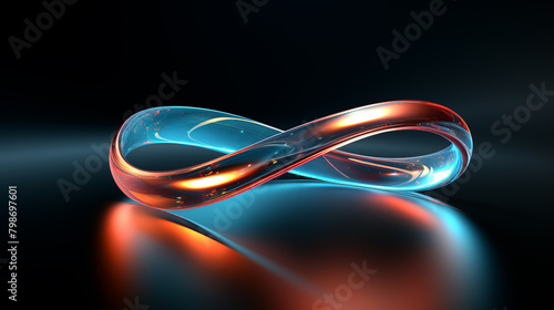 glowing mobius strip