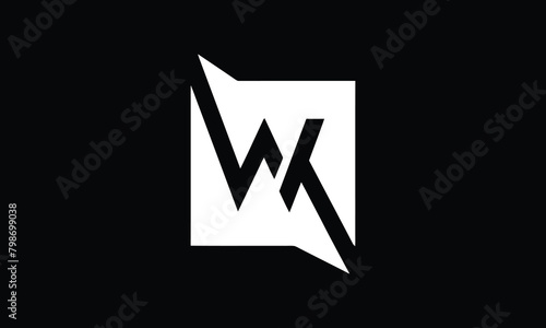 WT letter logo vector wt initials logo