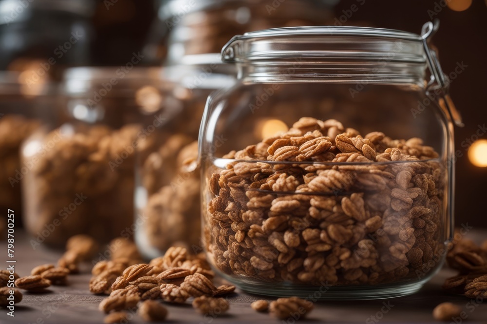 'granola glass jar homemade muesli baked crispy crust grain cereal seed corn flake bran wheat oat oatmeal rye barley nut hazelnut almond cranberry dried fruit berry coconut chips dry healthy food eat' 'granola glass jar homemade muesli baked crispy crust grain cereal seed corn flake bran wheat oat oatmeal rye barley nut hazelnut almond cranberry dried fruit berry coconut chips dry healthy food eat'