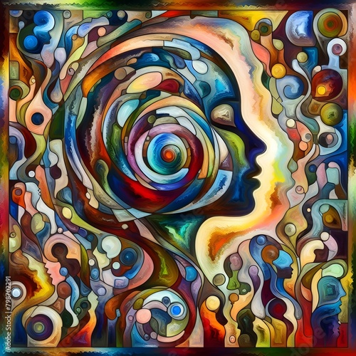Vibrant Expressions Abstract Colorful People Art Discover the Spectrum of Human Form