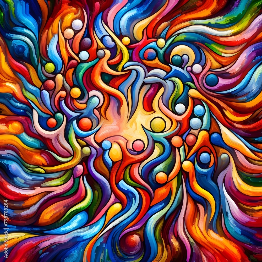 Vibrant Expressions Abstract Colorful People Art Discover the Spectrum of Human Form Vibrant Expressions Abstract Colorful People Art Discover the Spectrum of Human Form