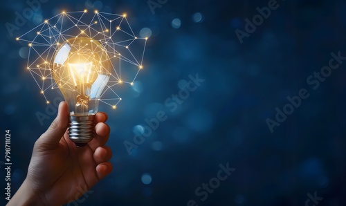 A hand holding a light bulb 