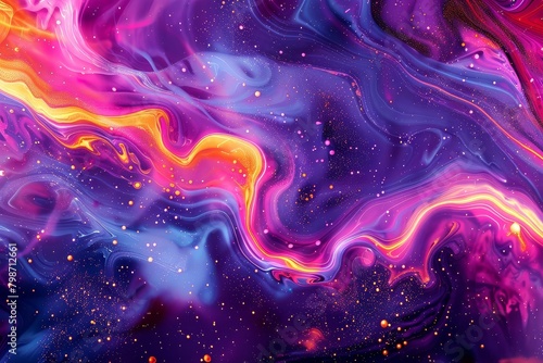 Neon Dreamscapes: The Fantastic Flow of Liquid Brilliance © ditaja