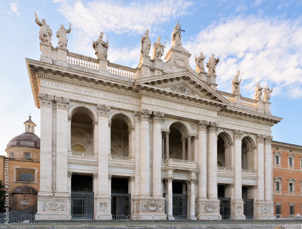 The Archbasilica of Saint John Lateran (Basilica di San Giovanni in Laterano). Rome, Italy