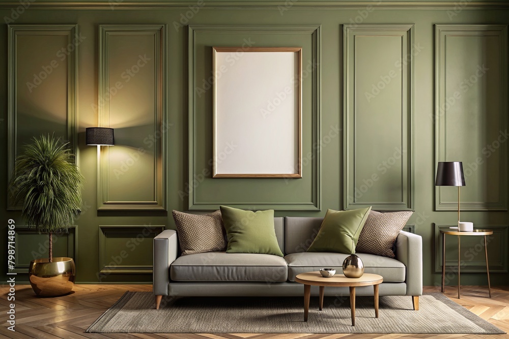 Living room blank frame mockup Living room blank frame mockup