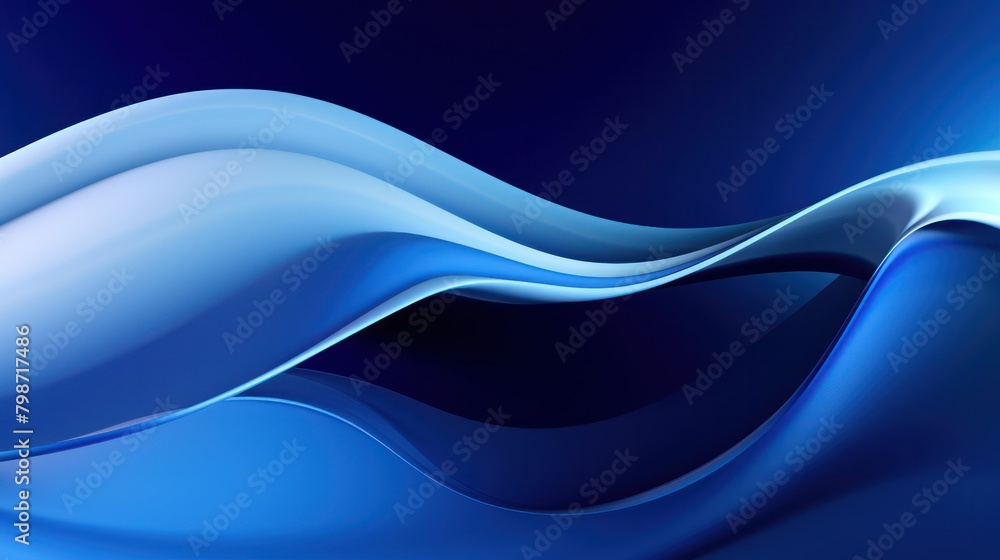 Dynamic curves wave futuristic abstract blue silver metallic flow smooth background Dynamic curves wave futuristic abstract blue silver metallic flow smooth background