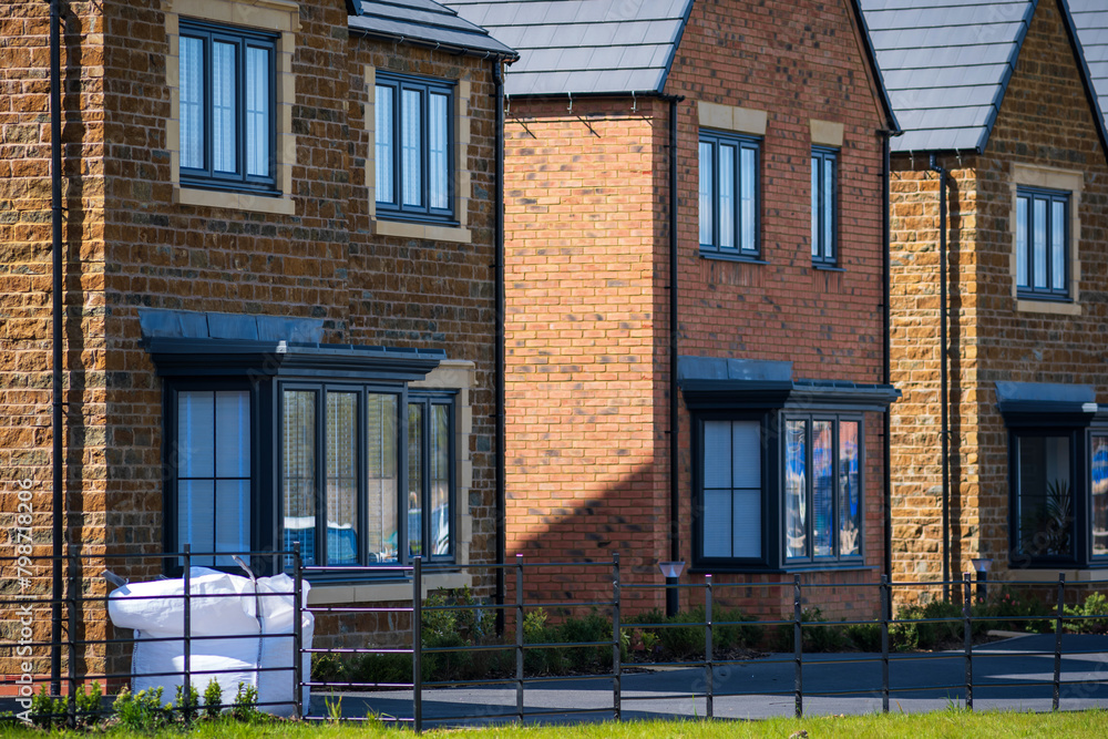 New build house development estate in england uk New build house development estate in england uk