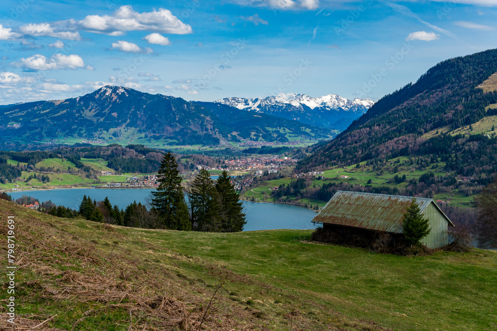 Spring hike on the Thaler and Salmaser Höhe in Immenstadt with a view of the Alpsee Spring hike on the Thaler and Salmaser Höhe in Immenstadt with a view of the Alpsee