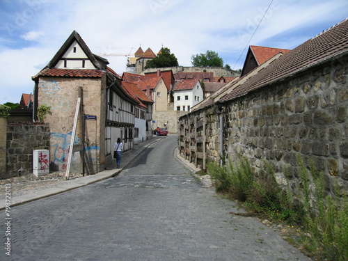 Altstadt in Quedlinburg in Sachsen Anhalt Nördliches Harzvorland