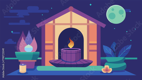 Escaping the busyness of daily life the sauna offers a tranquil space to reflect and release negative energy promoting selfcare and mental wellbeing..