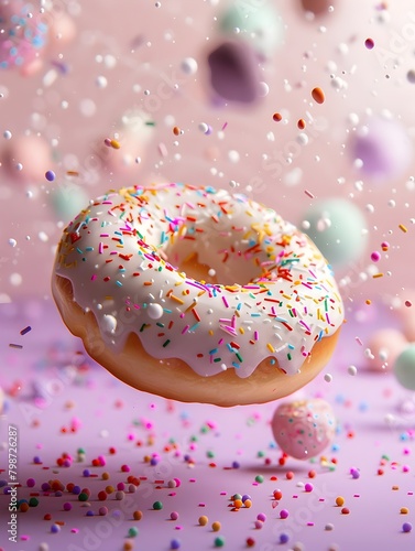 Delightful Donut with Sprin...