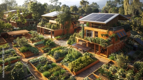 Sustainable Living Connection: A connected sustainable living community with shared gardens
