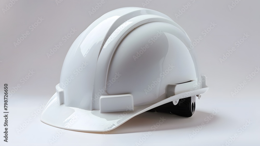 Fototapeta premium white safety helmet
