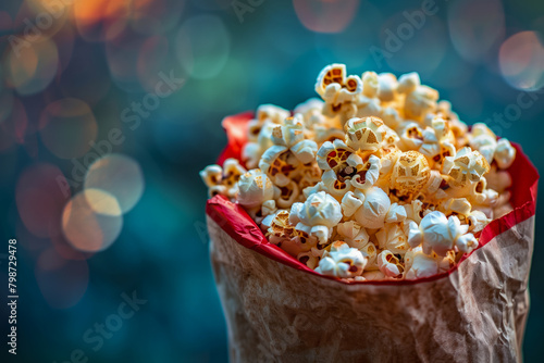 Background of delicious popcorn