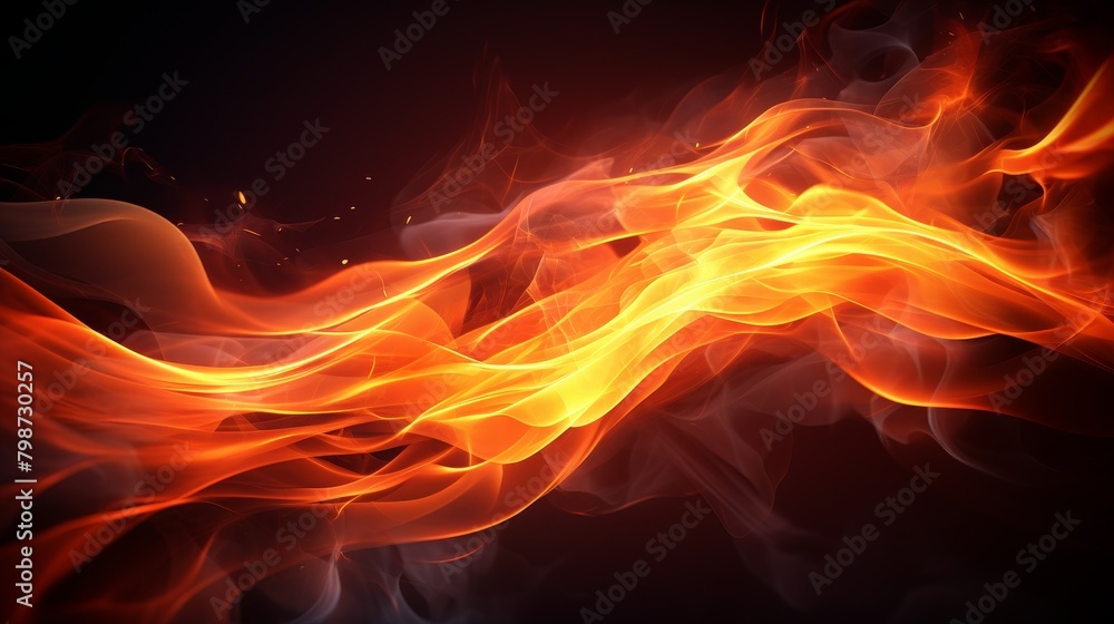 Fototapeta premium Abstract fire background