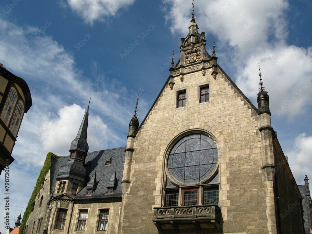 Naklejka premium Profanbau in der historischen Altstadt von Quedlinburg