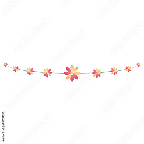 flower divider flower wreath flower Autumn branch ornament floral divider	